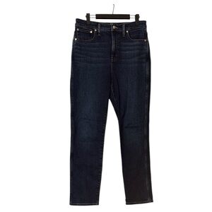 Madewell The Perfect Vintage Jeans Size 28 High Rise Dark Wash Straight Leg